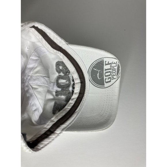 Golf People White Adjustable Hat - Picture 7 of 8
